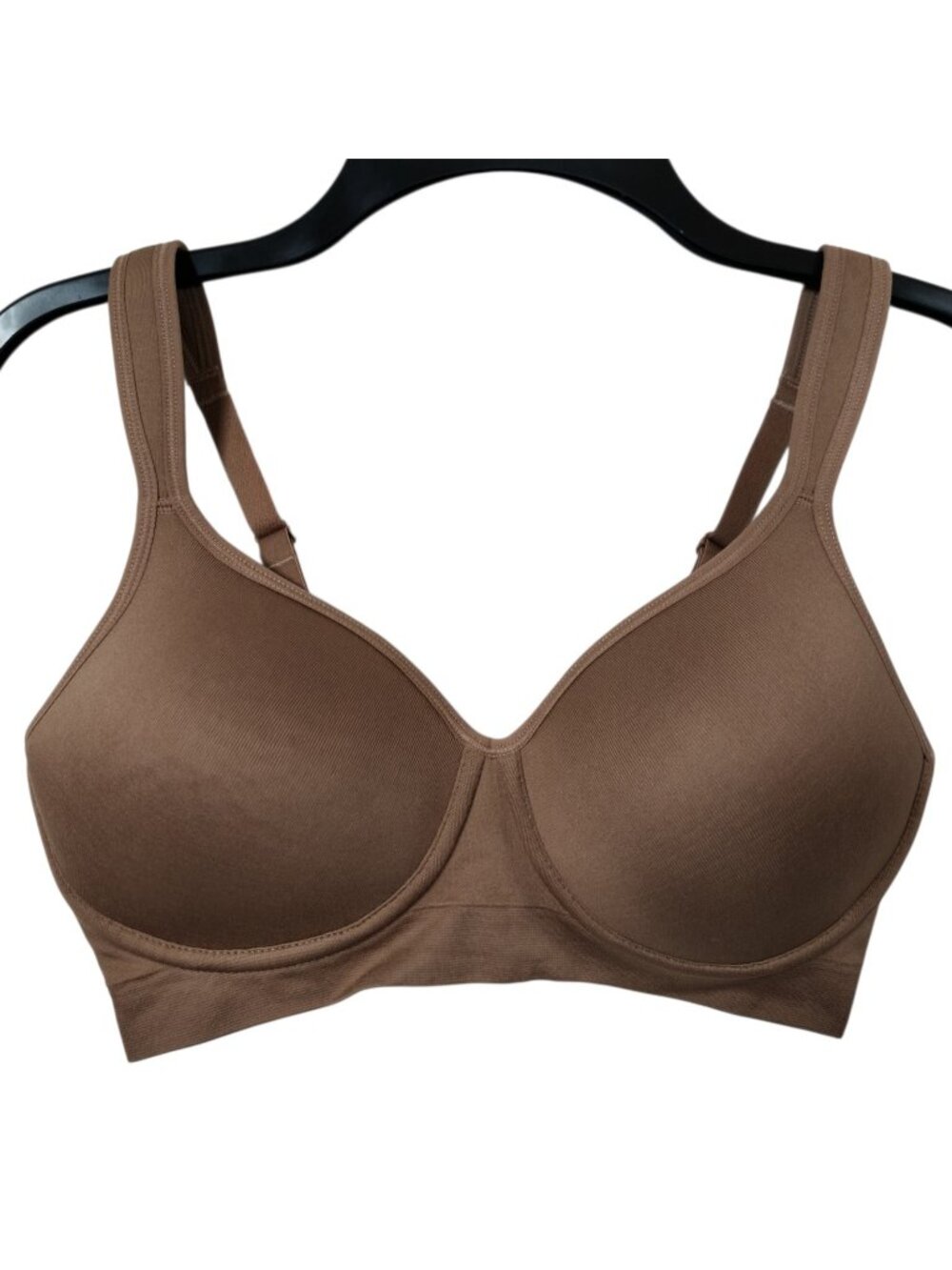 32C Land's End Women's Bra Wireless Seamless Comfort Straps Brown